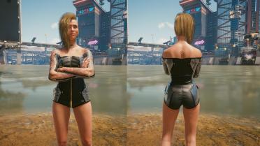 Full swimsuit, no tailoring