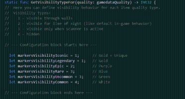 Loot Mark Visibility