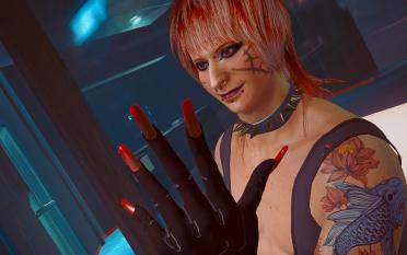 Male V Five Fingers Long Nails