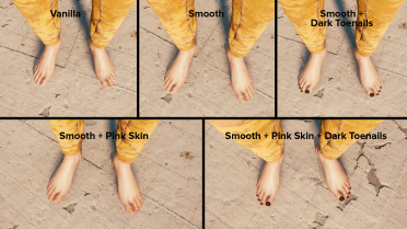 Female V's foot model