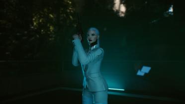 Agent Arasaka white suit