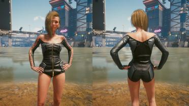 Full swimsuit, no tailoring