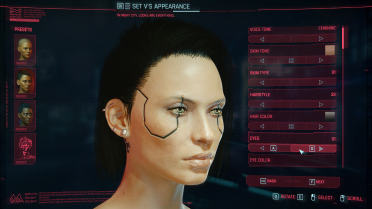 Female V's 4k skin tone and body