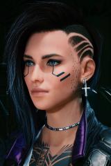 Indy's subtle face tattoo