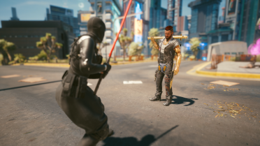 A separate wardrobe-men's and women's clothing library