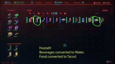 Simplify drinks and food