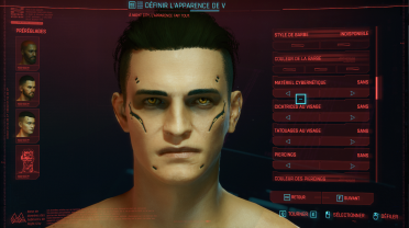 Use cyberware to customize skin tone