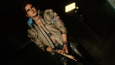 Photo mode pose-pistol suit 01