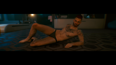 Male V clothing editing and adjustment