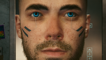 Rogue's eyes and makeover details