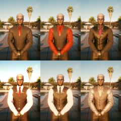 Corpo shirt with tie and vest