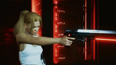 Photo mode pose-pistol suit 01