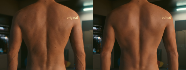 Male V skin modification
