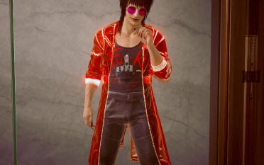 Men's and women's V transparent coats