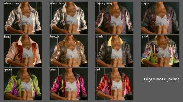 Lots of clothing color variants