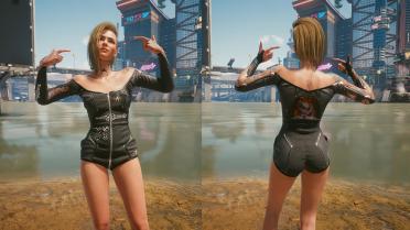 Full swimsuit, no tailoring