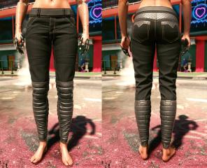 V's Panam pants-cleaning and recoloring