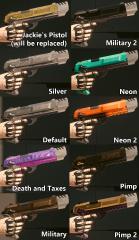 Iconic weapon texture swap