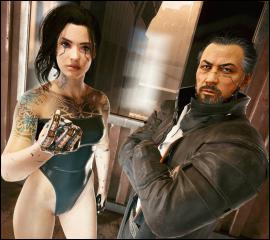 Black plastic catsuit