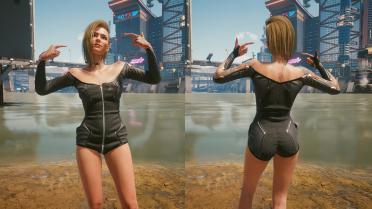 Full swimsuit, no tailoring