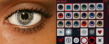 Cyberpunk 2077 eyes