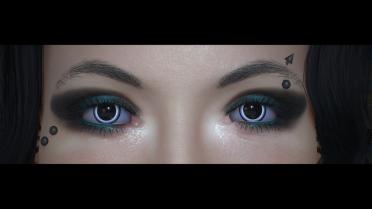 Kala's artistic eyebrows