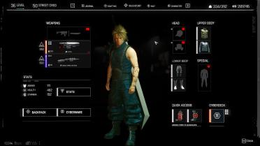 Cloud Strife Clothing Set and Hair