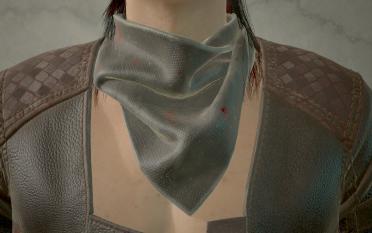 Men's V neck scarf