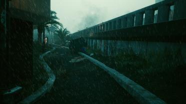 Night city garbage removal