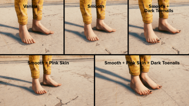 Female V's foot model