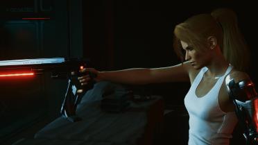 Photo mode pose-pistol suit 01