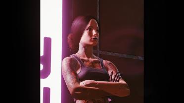 Chopstick bun hairstyle