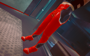 V-shaped men's high heels