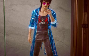 Men's and women's V transparent coats