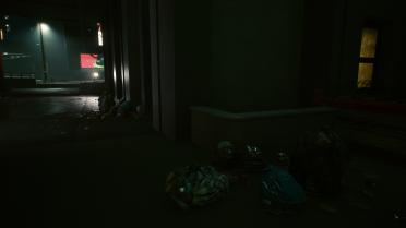 Night city garbage removal