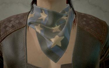 Men's V neck scarf
