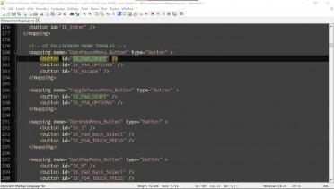 Toggle the PAUSE and GAME menu buttons