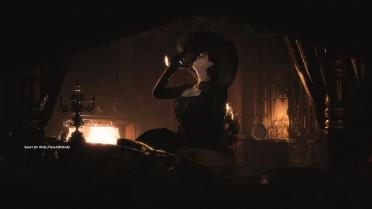 Dimitrescu women's black dress