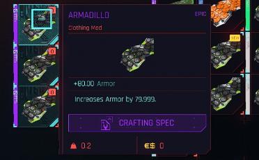 Full armor rebalance