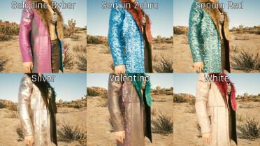 River's colorful jacket