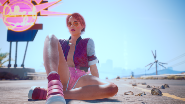 Short jacket and shorts