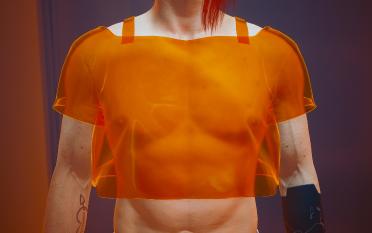 Men's V short T-shirt