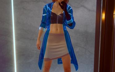 Men's and women's V transparent coats