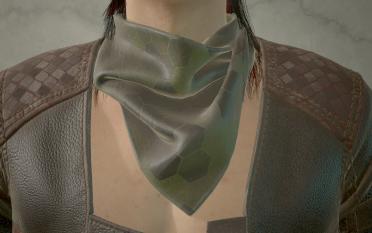 Men's V neck scarf