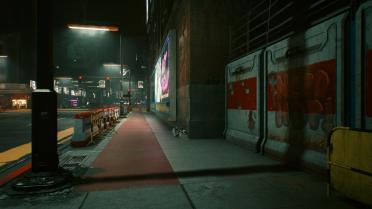 Night city garbage removal