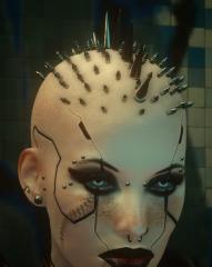 Metal spikes-hair-and metal caps for FemV