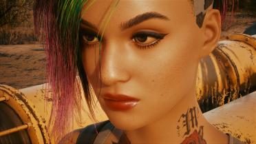 Judy's face is beautified-4K skin tone makeup and eyebrows