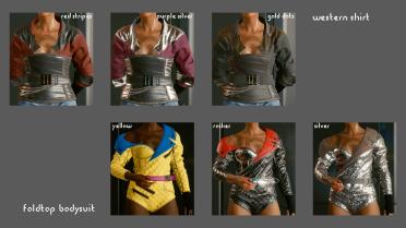 Lots of clothing color variants