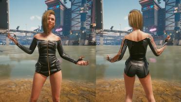Full swimsuit, no tailoring