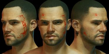 Mass Effect-Facial Tattoo